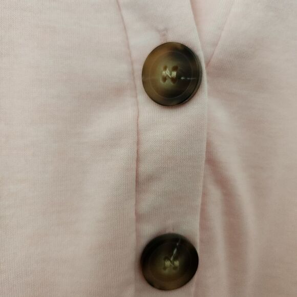 Halife NWOT Women's Pink Rolled Short Sleeve V-Neck Top Size 2XL - Picture 5 of 7